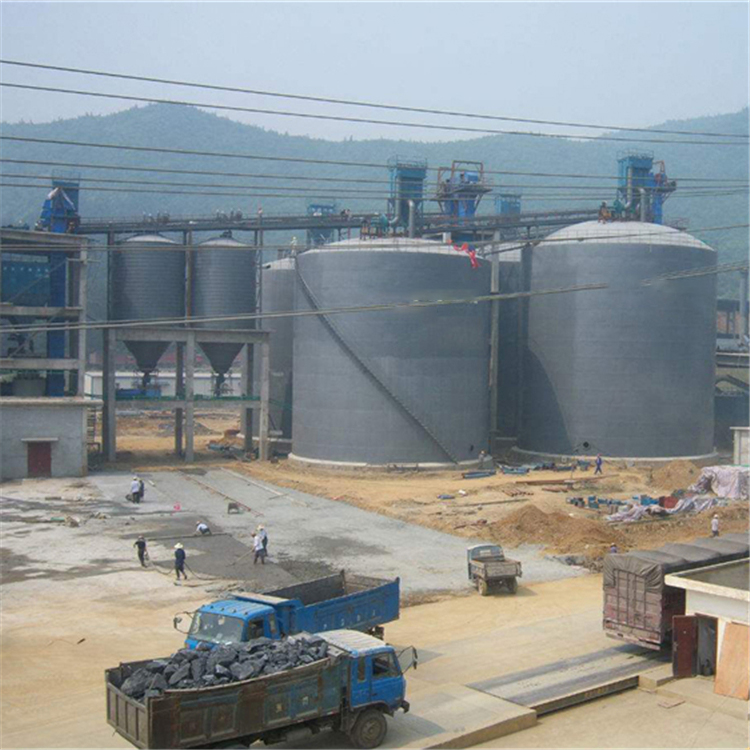 湛江水泥钢板仓2座3000吨青岛项目进入施工